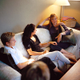 Beth Haller (right) discusses her relationship issues with her closest neurotic friends.